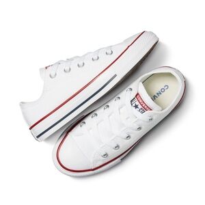 Converse All Star Chuck Taylor Youth Size 1 Boy Girl White Blue Red Low Top Shoe